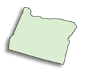 map of Oregon