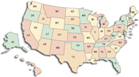 map of US